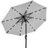 Solar LED Lighted Patio Umbrella w/ Tilt Adjustment, UV-Resistance - 10ft
