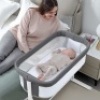 Baby Bedside Sleeper/Bassinet(Light Grey)