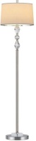 OYEARS Modern 62&rdquo; Crystal Stacked Ball Floor Lamp&nbsp;Polished Steel Chrome White Fabric Shade - New&nbsp;