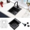 13"X13" Black Sink