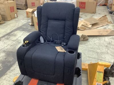 Electric Power Lift Recliner Massage Chair w/ Heat, USB Port, Cupholders