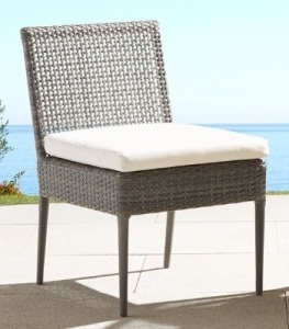 Slip Cover for Pottery Barn Cammeray All-Weather Wicker Patio Dining Chair - Cover Only