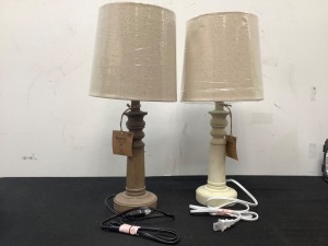 Set of (2) Rustic Lighting Lamps