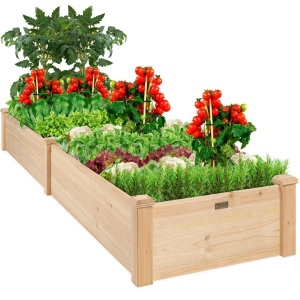 Wooden Raised Garden Bed Planter for Garden, Lawn, Yard