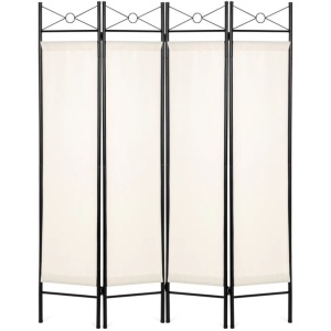 4-Panel Folding Privacy Screen Room Divider Decoration Accent, 6ft 