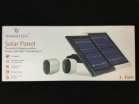 Pack of (3) Wasserstein Solar Panel for Arlo Ultra and Arlo Pro 3