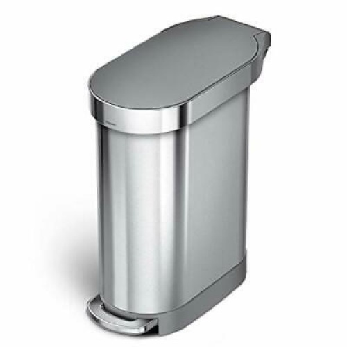 Simplehuman 12 Gallon Slim Hands-Free Kitchen Step Trash Can with Lid - Appears New&nbsp;&nbsp;