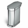 Simplehuman 12 Gallon Slim Hands-Free Kitchen Step Trash Can with Lid - Appears New&nbsp;&nbsp;