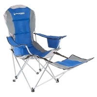 Wakeman Outdoors Camp Chair with Footrest,&nbsp;300lb&nbsp;Capacity - Appears New&nbsp;