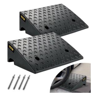 VEVOR 6" Height Portable Rubber Threshold Ramps with Heavy-Duty 3 T Load Capacity