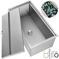 Drop In Ice Chest Bin 36&rdquo;x18&rdquo; &nbsp;With Cover - Appears New&nbsp;