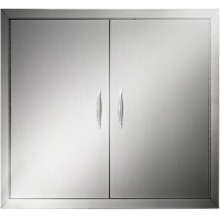 VEVOR BBQ Double Access Door 31" x 24"&nbsp;Stainless Steel - Appears New&nbsp;