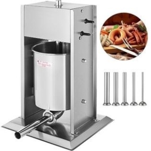 VEVOR 15l Vertical Commercial Sausage Stuffer Two Speed Stainless Steel Meat Press - Appears New