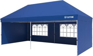 OUTFINE 10' x 20' Pop Up Canopy Gazebo Commercial Tent with 4 Removable Sidewalls