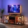 HOOBRO Fireplace TV Stand with Led Lights and Power Outlets for TVs up to 65"&nbsp;