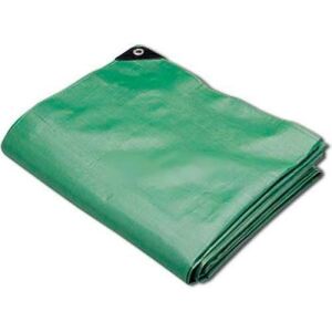 Heavy Duty Super Cover Poly Tarp 10 Mil, Green/Black, 20'L X 25'W 