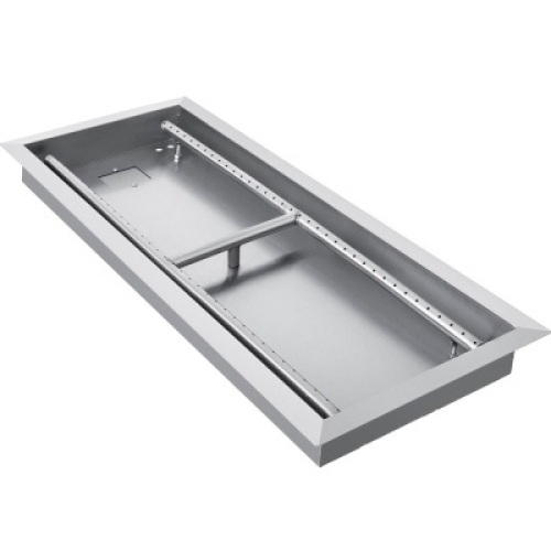 VEVOR Stainless Steel Fire Pit Pan and Burner&nbsp;31.5" x 12" - Appears New&nbsp;&nbsp;