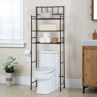 Finnhomy 3 Shelf Bathroom Space Saver Over The Toilet&nbsp;Shelf&nbsp;23.6" W x 10.25" D x 64.2" H&nbsp;