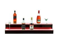 VEVOR 14-Bottle LED Lighted Liquor Bottle Display Shelf 40"