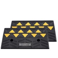 VEVOR 2 Pack Rubber Curb Ramp 19x13x5inch 15Tons