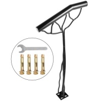 VEVOR Iron Step Handrail for 2-Step 18" x 38" Single Post Branch-Type - Appears New&nbsp;