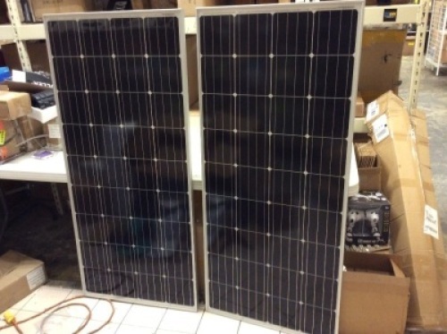 Lot of (2) ECO-Worthy 195W 12V Solar Panels - Appears New