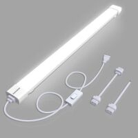 Utility LED Shop Lights Fixture with Plug 4FT 5000K 36W 3600LM Linkable Waterproof&nbsp;