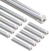 Barrina T8 LED Shop&nbsp;Light&nbsp;72W 5000K 8' with Plug, 10 Pack&nbsp;