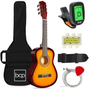 Kids Acoustic Guitar Beginner Starter Kit with Carrying Case - 30in 