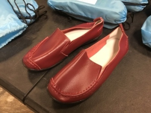Lot of (9) Harence Shoes for Women Wine Red Flats - Appear New&nbsp;