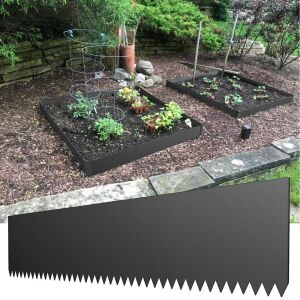 VEVOR Steel Landscape Edging 40 x 8 Inch, 3pcs