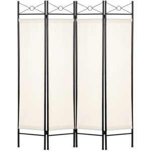 4-Panel Folding Privacy Screen Room Divider Decoration Accent, 6ft