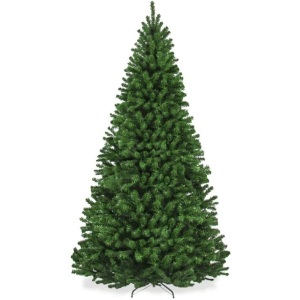 Premium 9FT Artificial Spruce Christmas Tree w/ Foldable Metal Base