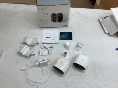 Arlo Pro 3 2-Camera Indoor/Outdoor Wire-Free 2K HDR Security Camera System