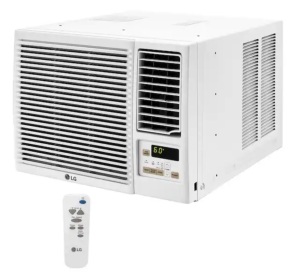 LG 7,500 BTU 115-Volt Window Air Conditioner with Cool, Heat and Remote