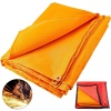 VEVOR 8 x 10 Ft Orange Portable Fiberglass Fire Retardant Welding Blanket with Carry Bag 