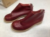 Women's Handmade Leather Short Boots, Size 39 