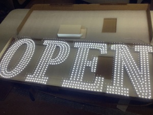 40" x 14" LED Open Sign 