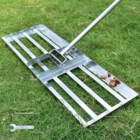 Scalebeard Lawn Leveling Rake with 7'&nbsp;Handle for Garden Backyard Golf/Lawn, 30" x 10"