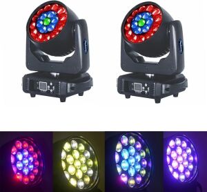 Fayleung Zoom Moving Head Stage Light, Set of 2 