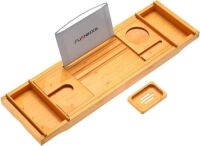 Bamboo Expandable Bathtub Caddy Tray&nbsp;