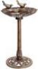 VIVOHOME 28 Inch Height Polyresin Lightweight Outdoor Double Birds Garden Bird Bath Copper&nbsp;