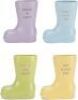 NAT & Jules Bright Colorful 7 inch Ceramic Boot Planter Containers, Set of 4&nbsp;