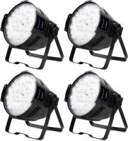 BETOPPER 54 LED Par&nbsp;Super Bright Stage Lighting DMX512 Washing Light White/Off White 5000 Lumens, Pack of 4
