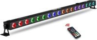ValaVa 40'' 72W 18LEDs RGBA 4 in 1 Stage Light Bar DMX Wash Light with Remote Control Sound Activated Uplight