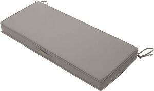 Favoyard Outdoor Bench Cushion 48 x 18 Inch, Light Gray 