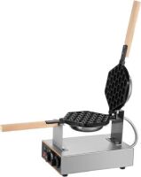 VEVOR 1400W Commercial Bubble Waffle Maker, 180&deg; Rotatable 2 Pans & Wooden Handles, Non-Stick Teflon Coating, 122-482℉ Adjustable&nbsp;