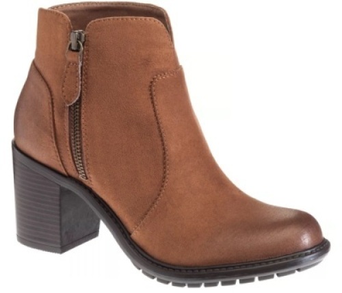 Natural Reflections Norri Side-Zip Ankle Boots, Chestnut, Ladies Size 9 - E-Commerce Return