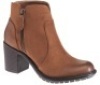 Natural Reflections Norri Side-Zip Ankle Boots, Chestnut, Ladies Size 9 - E-Commerce Return