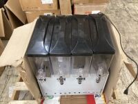TECSPACE 110V 40L Commercial Beverage Dispenser Cold and Hot, 4 Tanks 12.7 Gallon 325W
